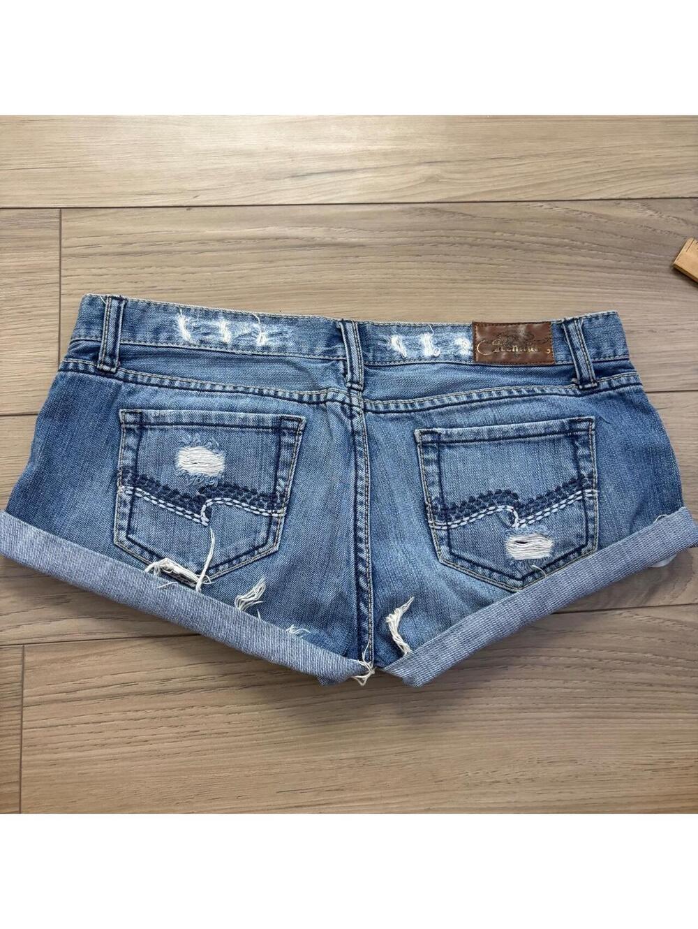 Y2K MCBLING MICRO LOW RISE SHORTS - Picture 3 of 4